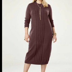 Jessica London Cable Sweater Dress Size 22/24